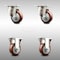 Service Caster 3 Inch 316SS Maroon Polyurethane Wheel Swivel Top Plate Caster Rigid SCC, 2PK SCC-SS31620S314-PPUB-MRN-2-R-2 - alternate 1